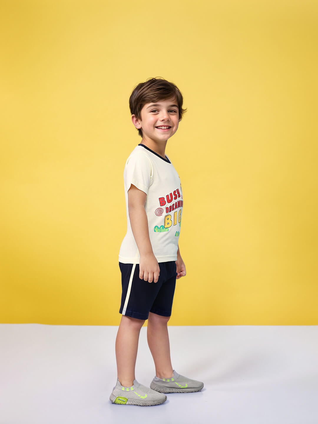 Toonyport Animal Printed Cotton T-Shirt & Shorts Summer Set For Boys