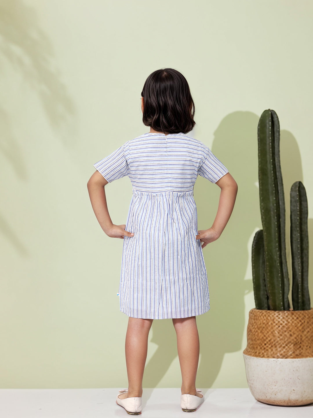 Toonyport Girls Printed Fit & Flare Dress