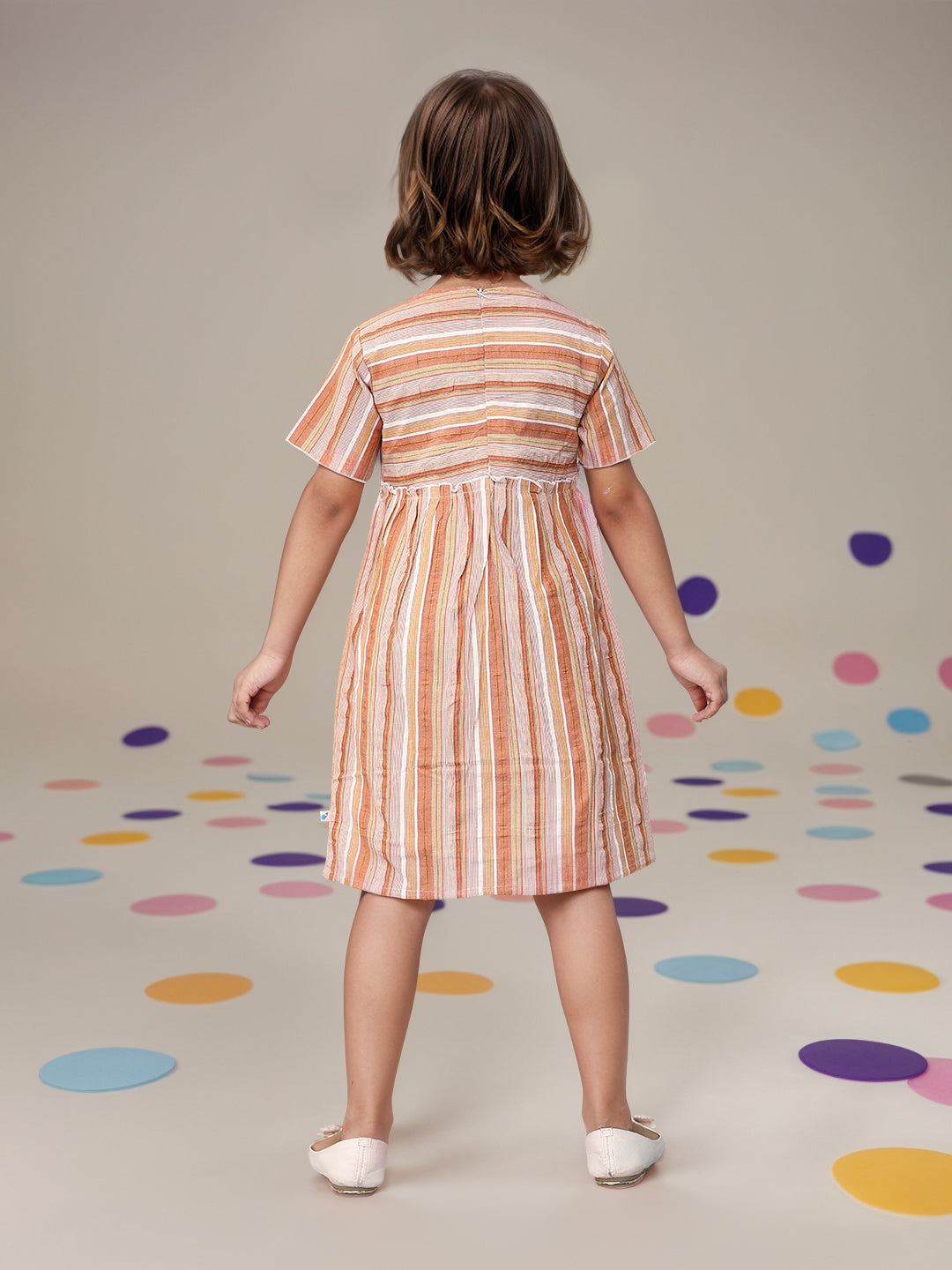 Toonyport Girls Printed Fit & Flare Dress