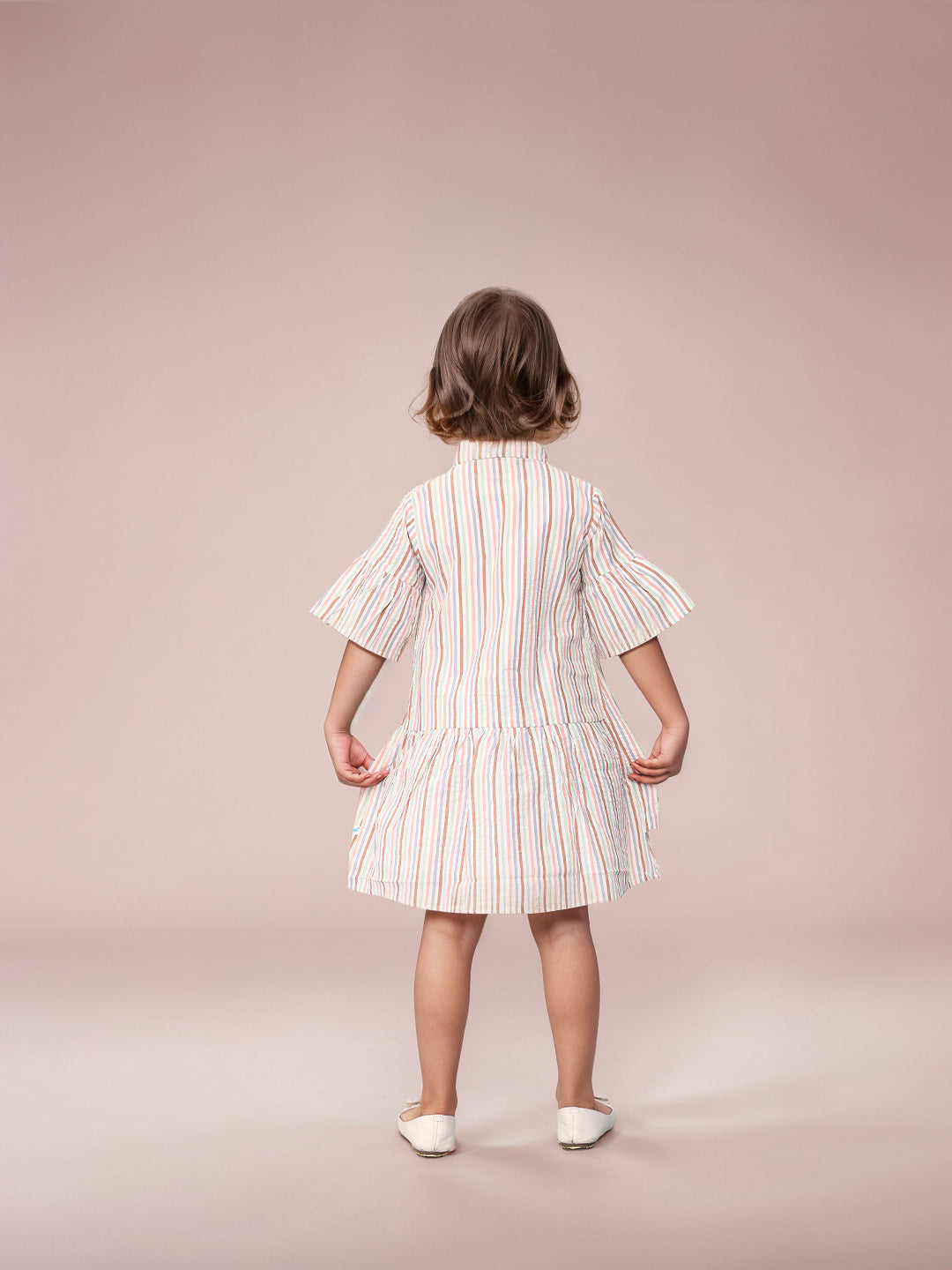 Toonyport Girls Printed Fit & Flare Dress