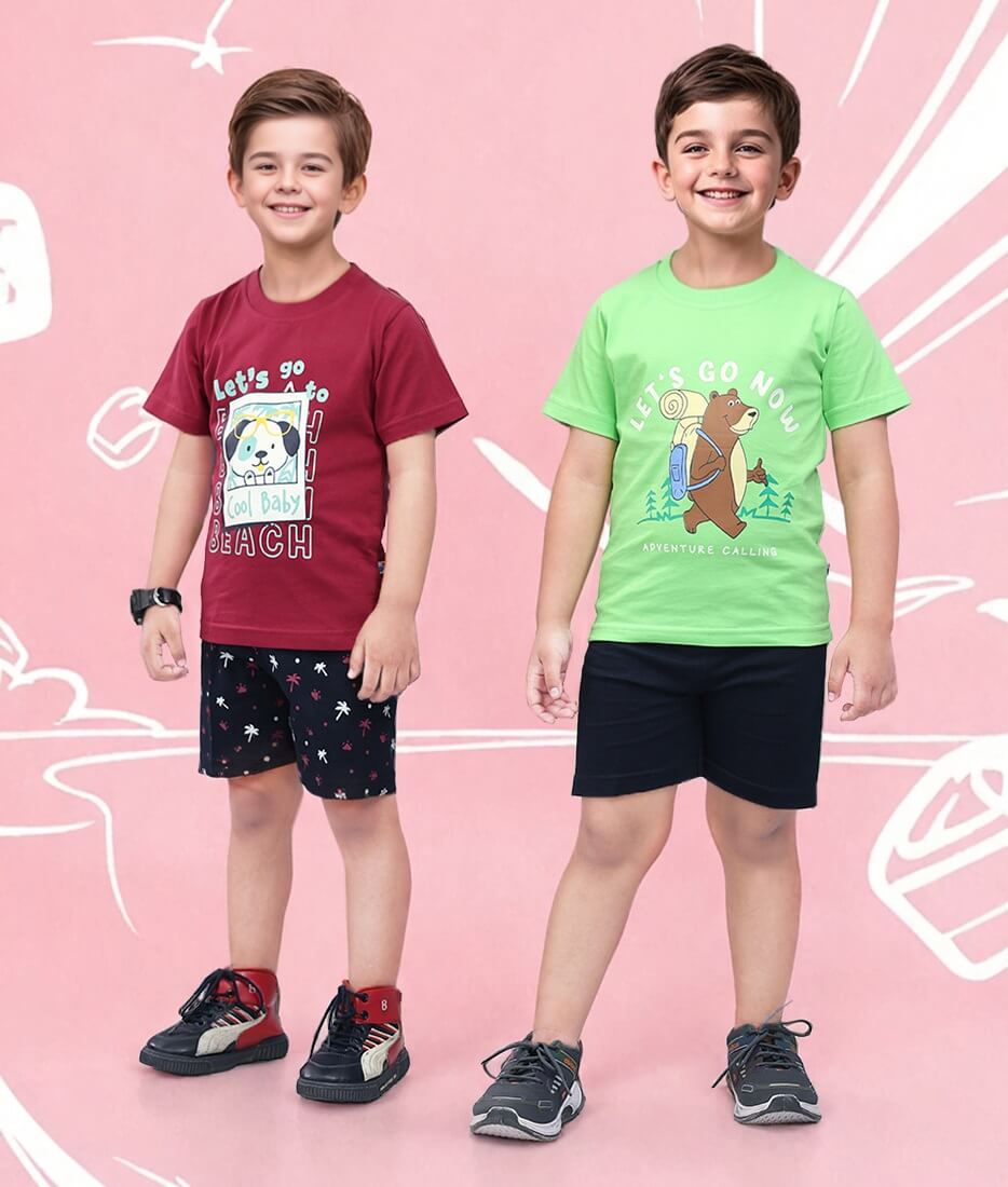 Toonyport Pack Of 2 Pure Cotton Clothing Sets