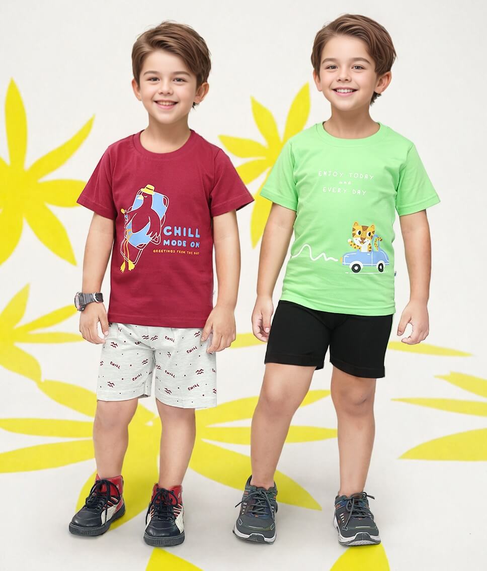 Toonyport Pack Of 2 Pure Cotton Clothing Sets