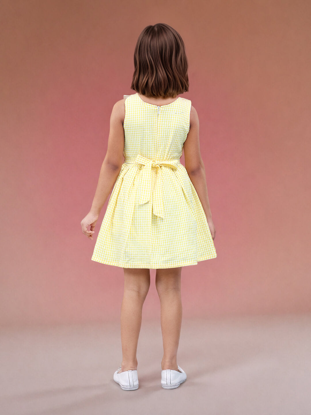 Toonyport Girls Printed Fit & Flare Dress