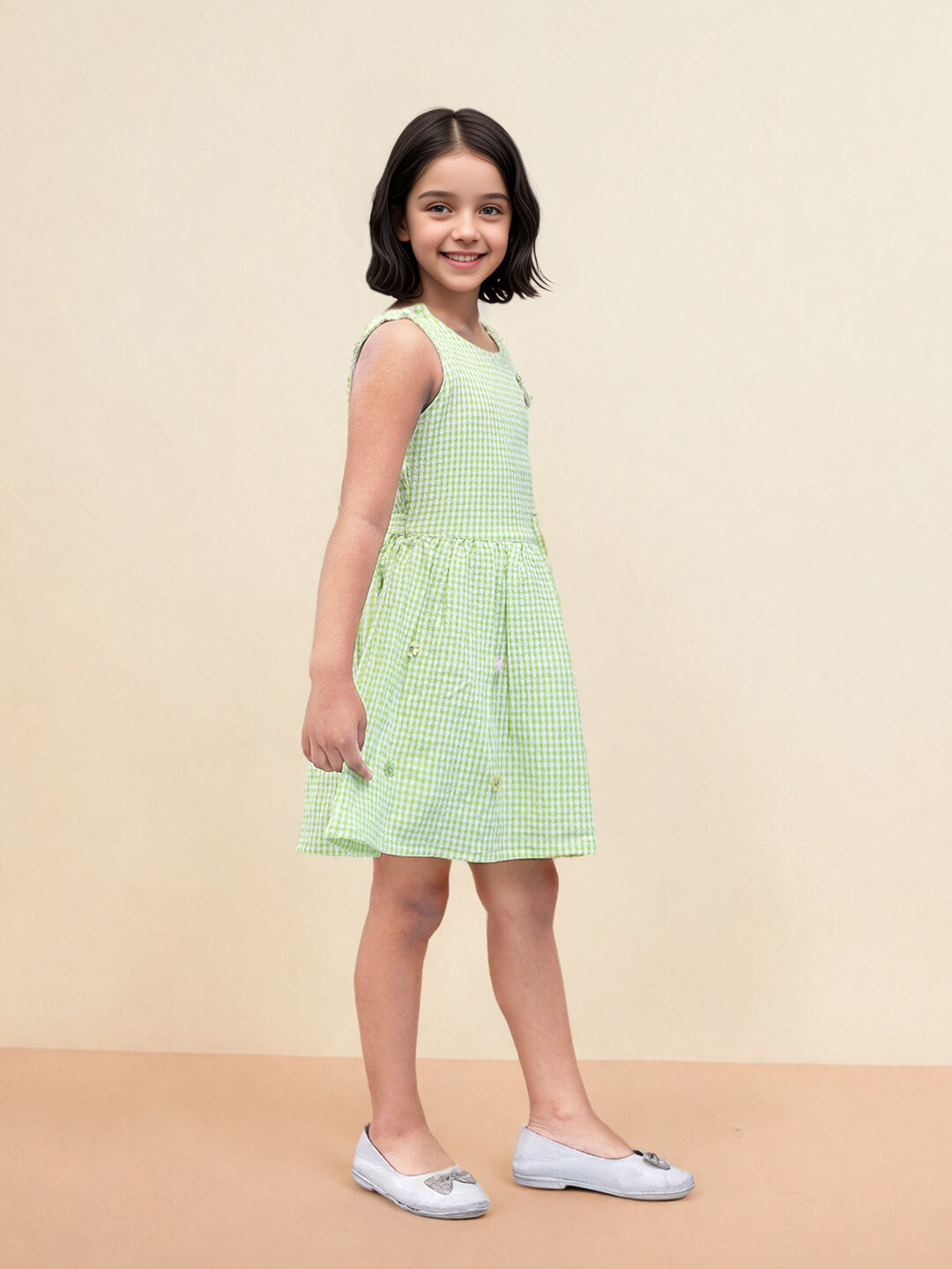 Toonyport Girls Printed Fit & Flare Dress