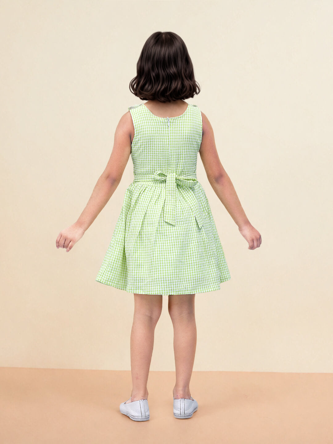 Toonyport Girls Printed Fit & Flare Dress