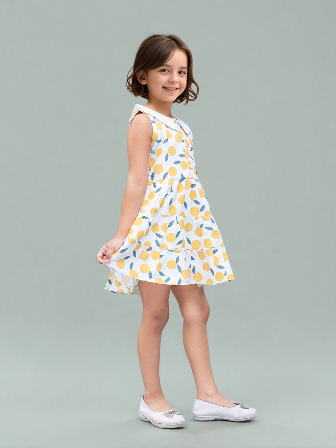Toonyport Girls Printed Fit & Flare Dress