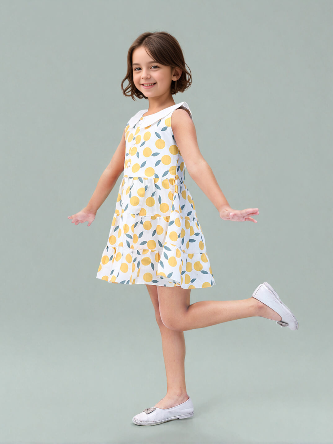 Toonyport Girls Printed Fit & Flare Dress