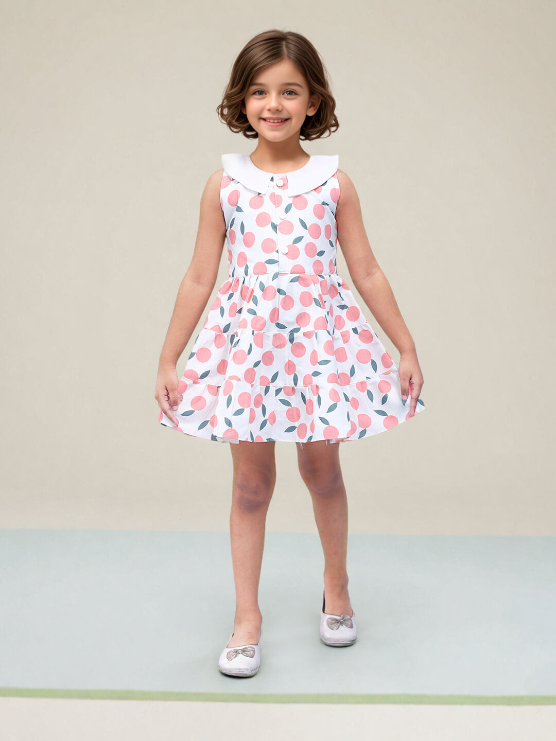 Toonyport Girls Printed Fit & Flare Dress