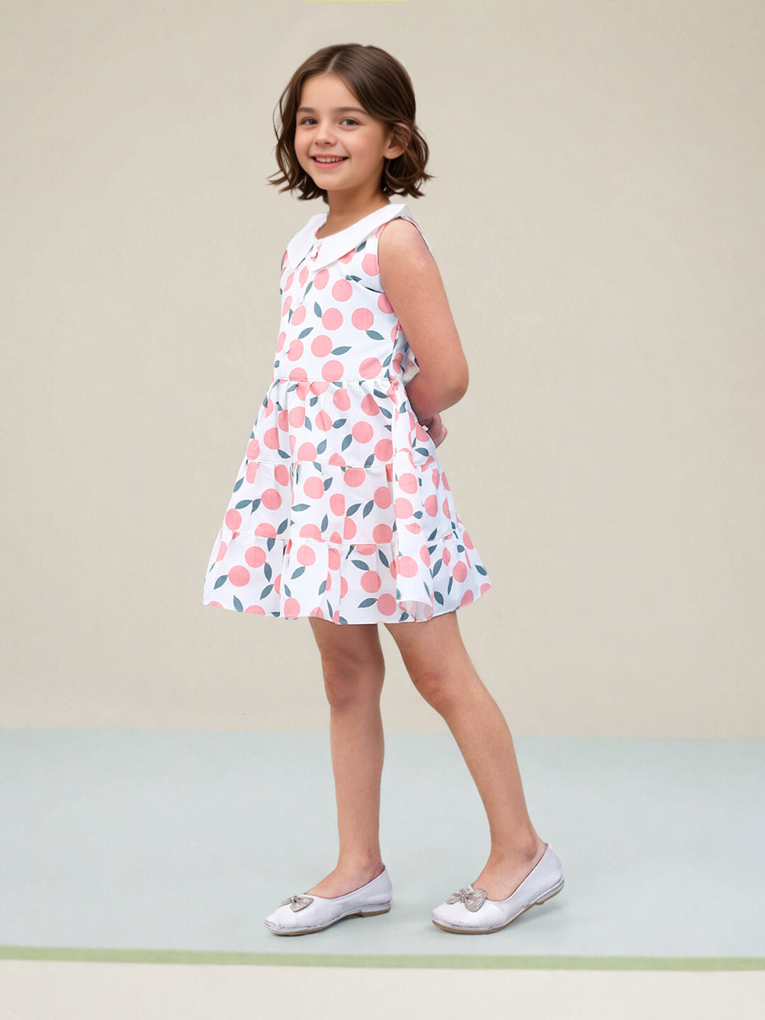 Toonyport Girls Printed Fit & Flare Dress