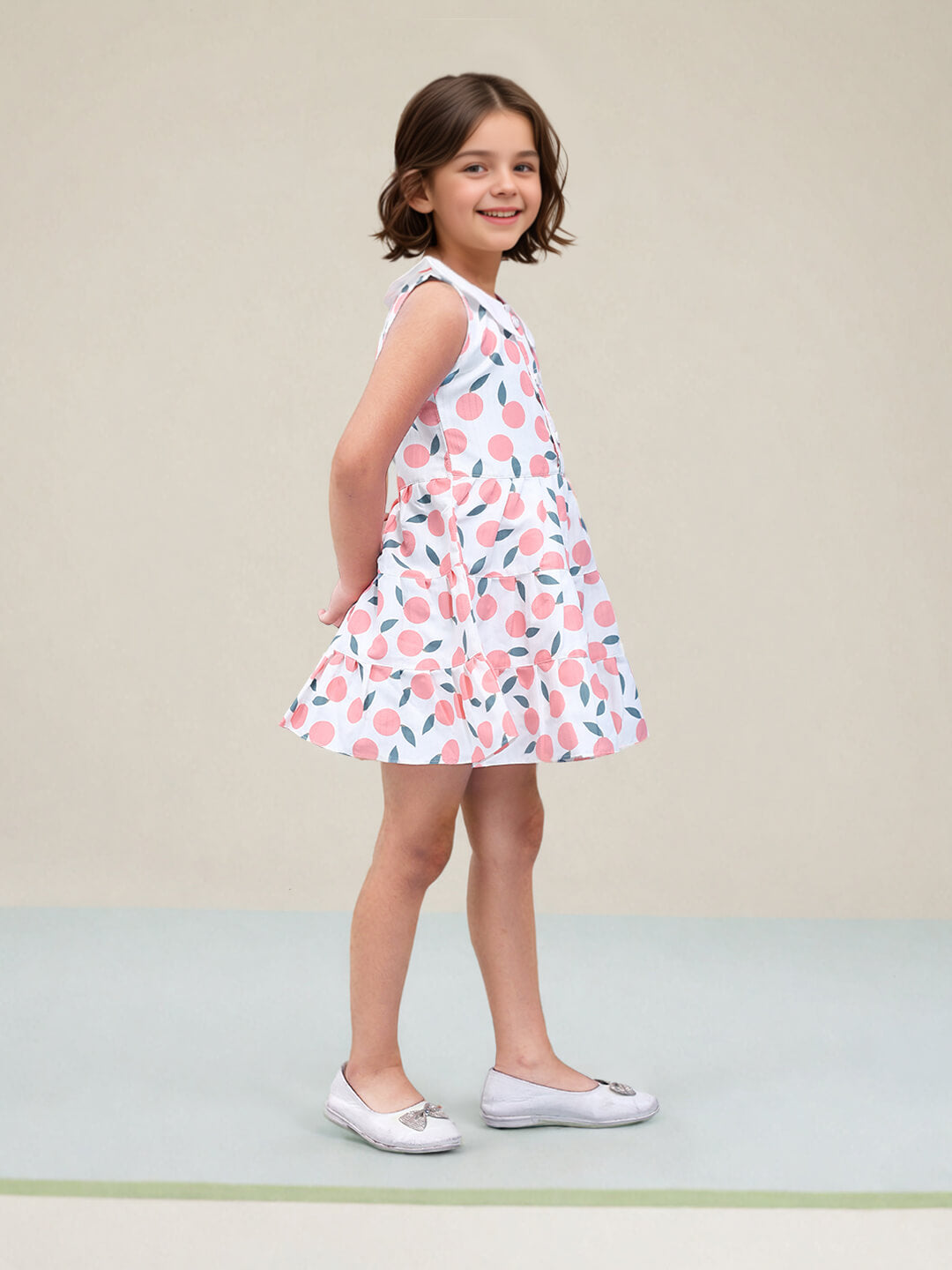 Toonyport Girls Printed Fit & Flare Dress