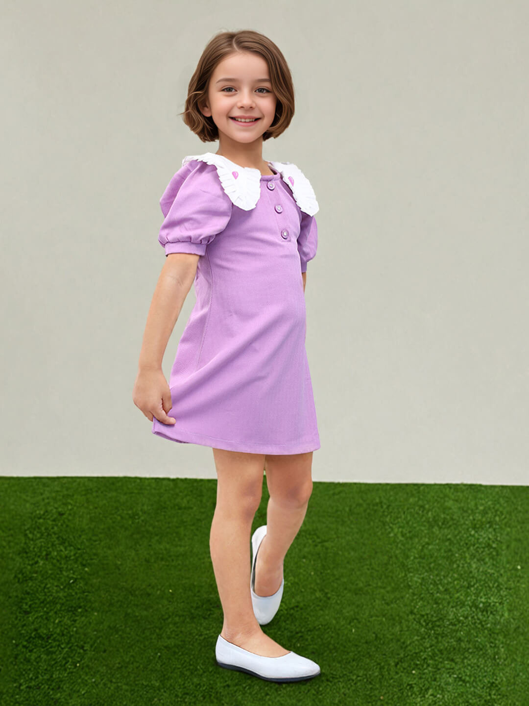 Toonyport Girls Printed Fit & Flare Dress