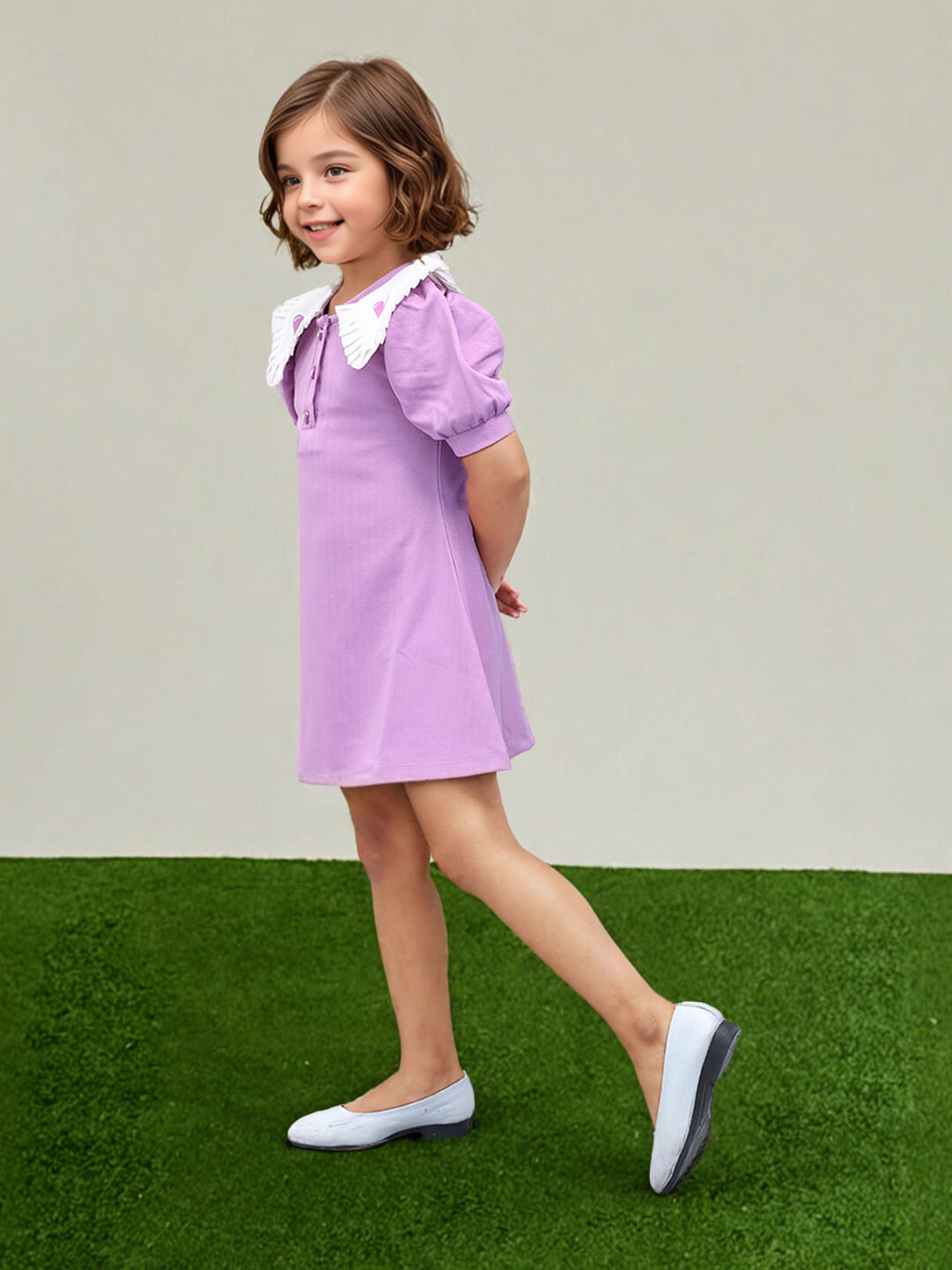 Toonyport Girls Printed Fit & Flare Dress