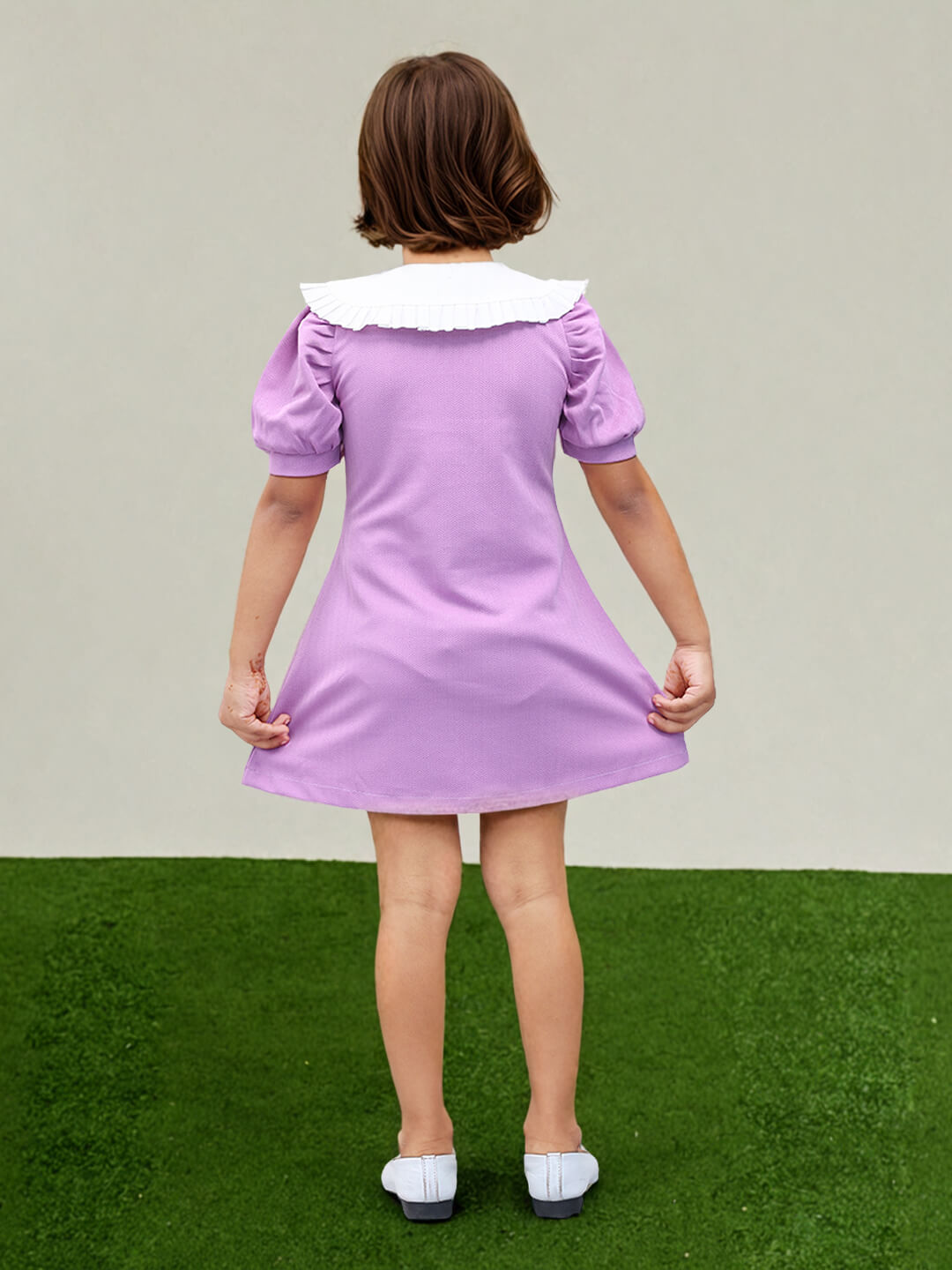 Toonyport Girls Printed Fit & Flare Dress