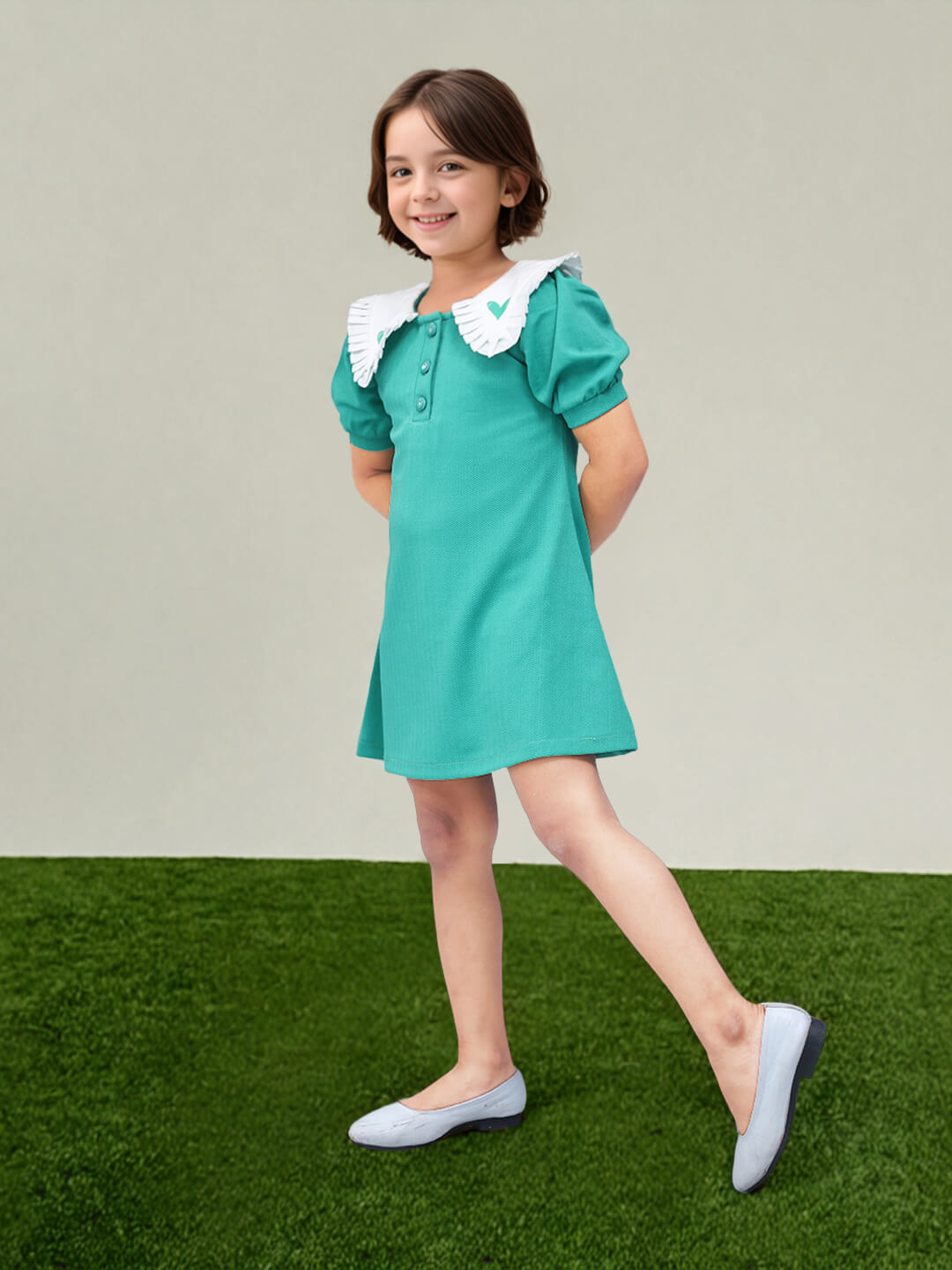 Toonyport Girls Printed Fit & Flare Dress