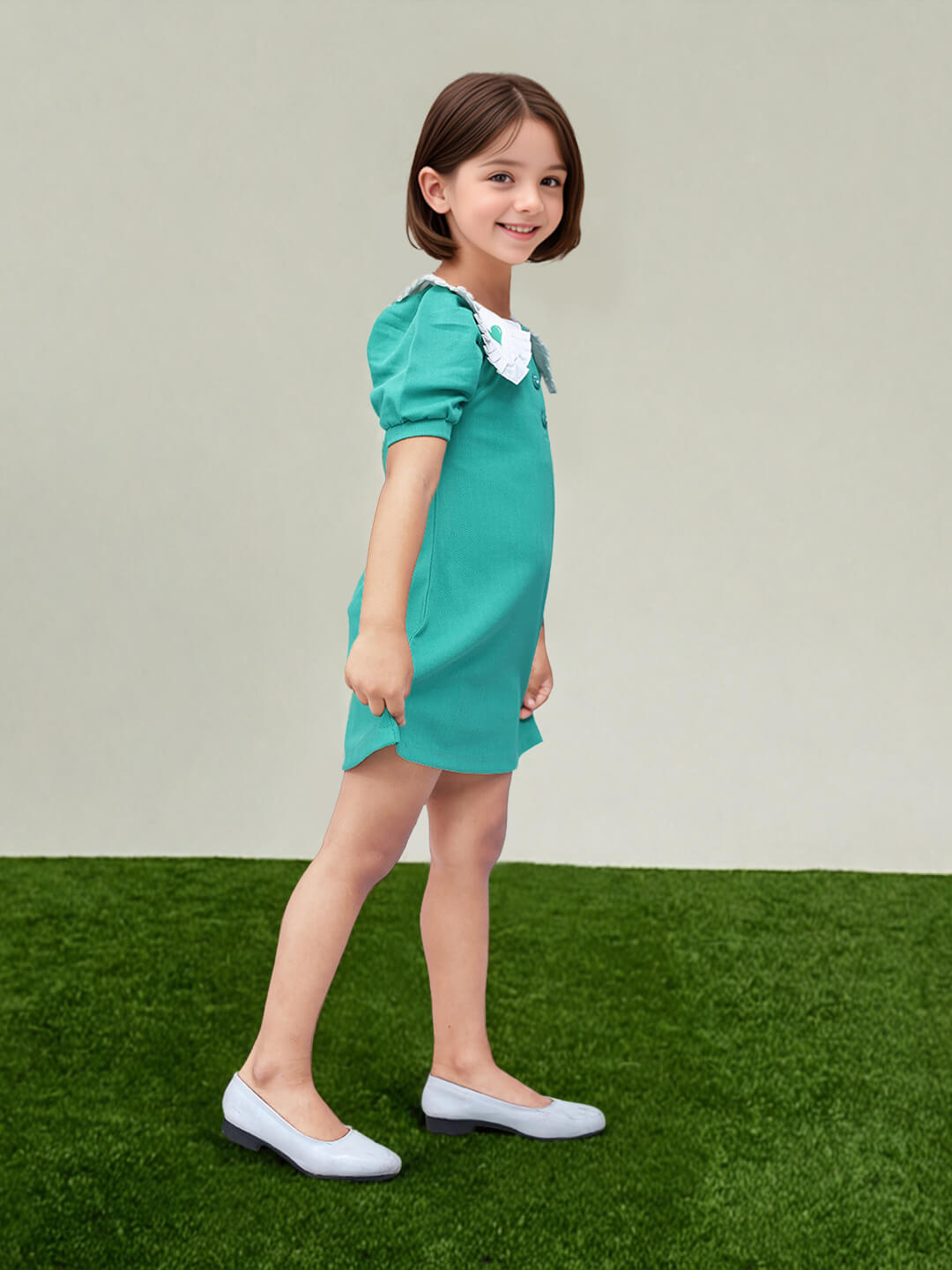 Toonyport Girls Printed Fit & Flare Dress