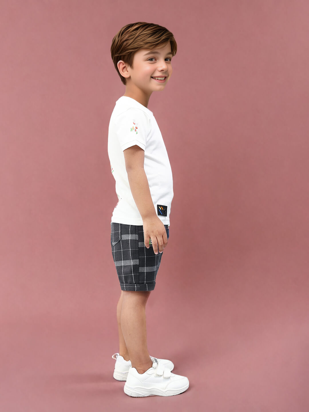 Urban Style: Boys' Cotton Printed Premium Denim Pant Set