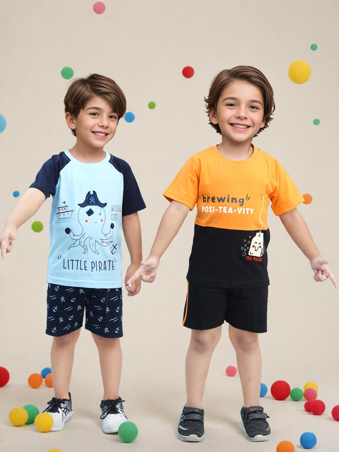 Toonyport Pack Of 2 Pure Cotton Clothing Sets