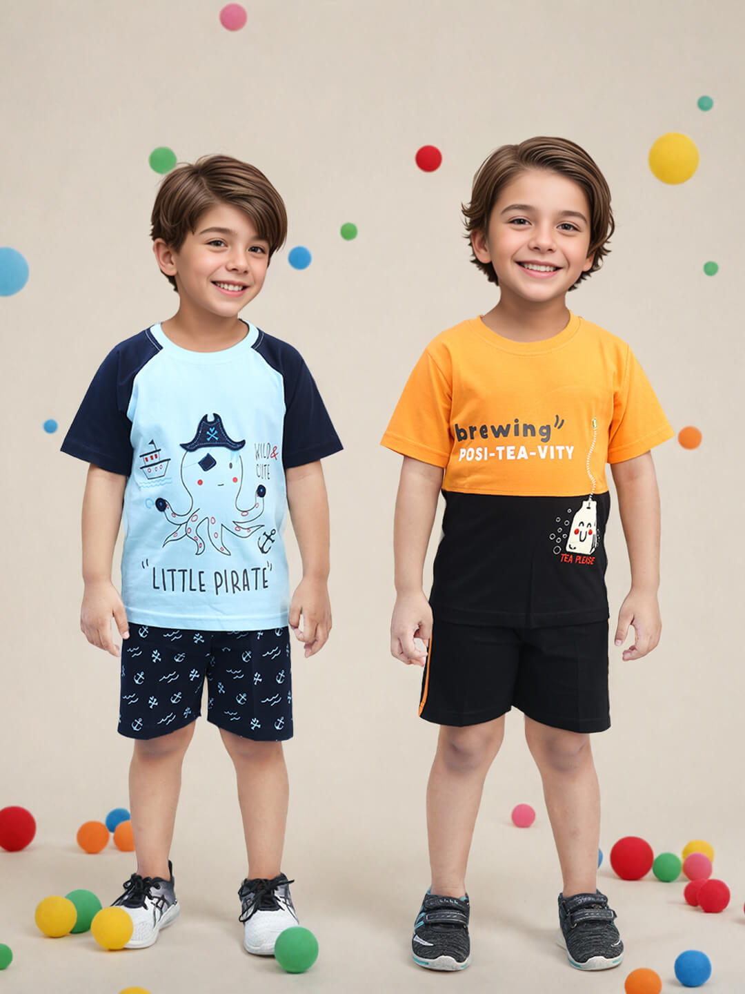 Toonyport Pack Of 2 Pure Cotton Clothing Sets