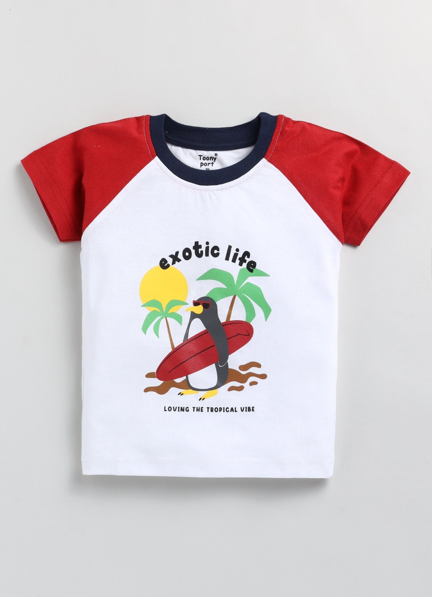 Boys' Printed Cotton T-Shirts and Shorts Set