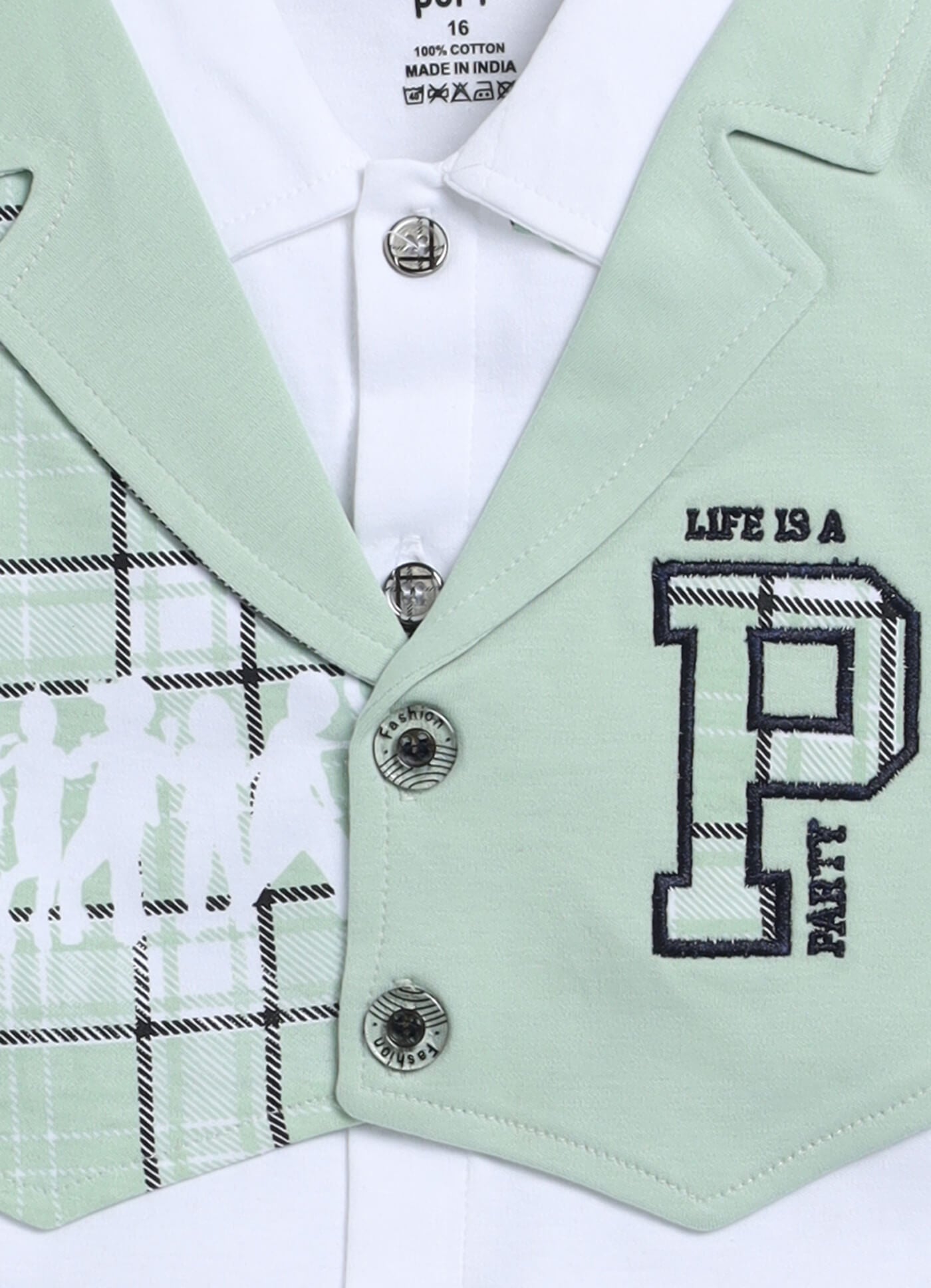 100% Cotton Shirt & Short Sets For Infants