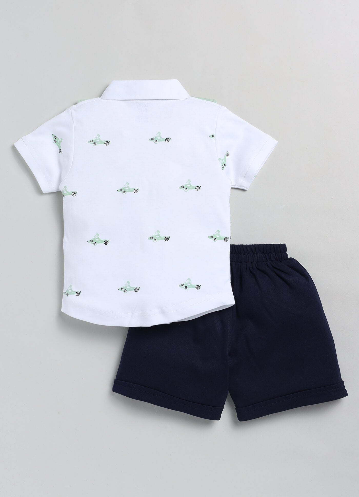 100% Cotton Shirt & Short Sets For Infants