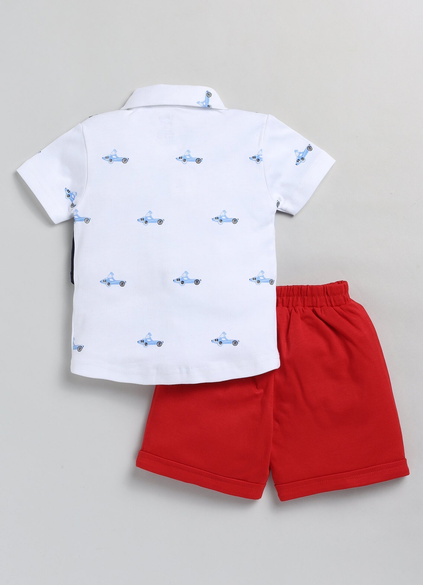 100% Cotton Shirt & Short Sets For Infants