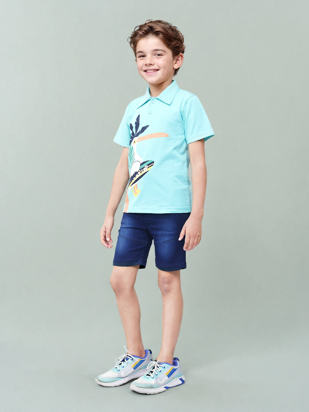Toonyport Boys' Bird Printed Clothing Set