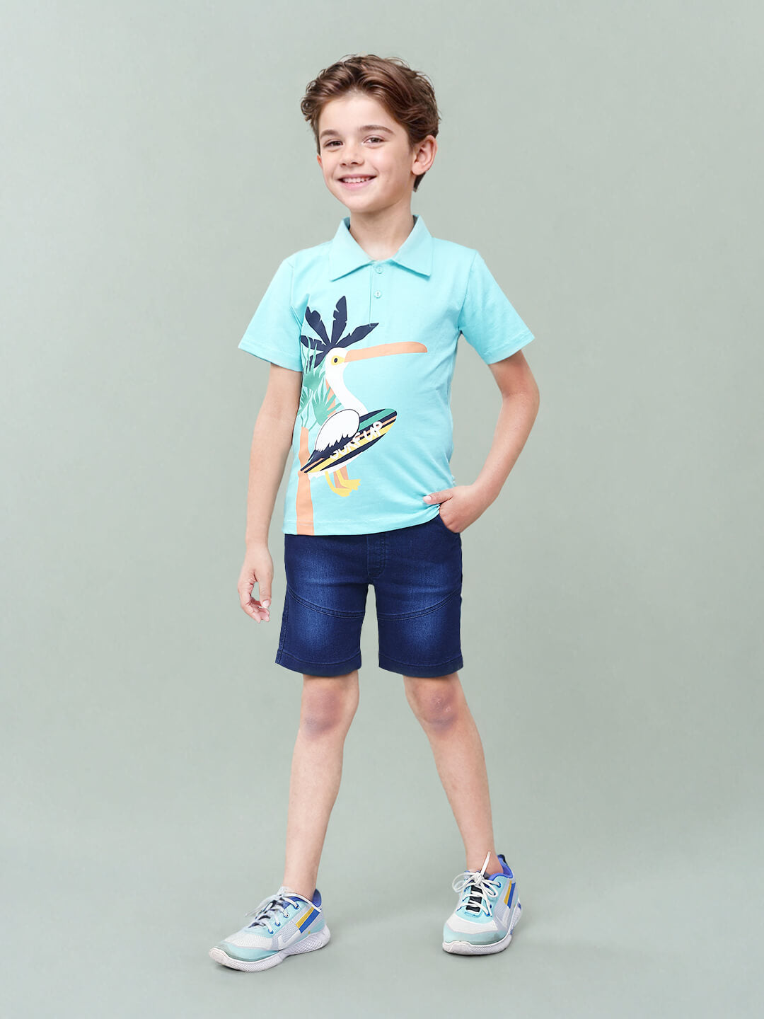 Toonyport Boys' Bird Printed Clothing Set