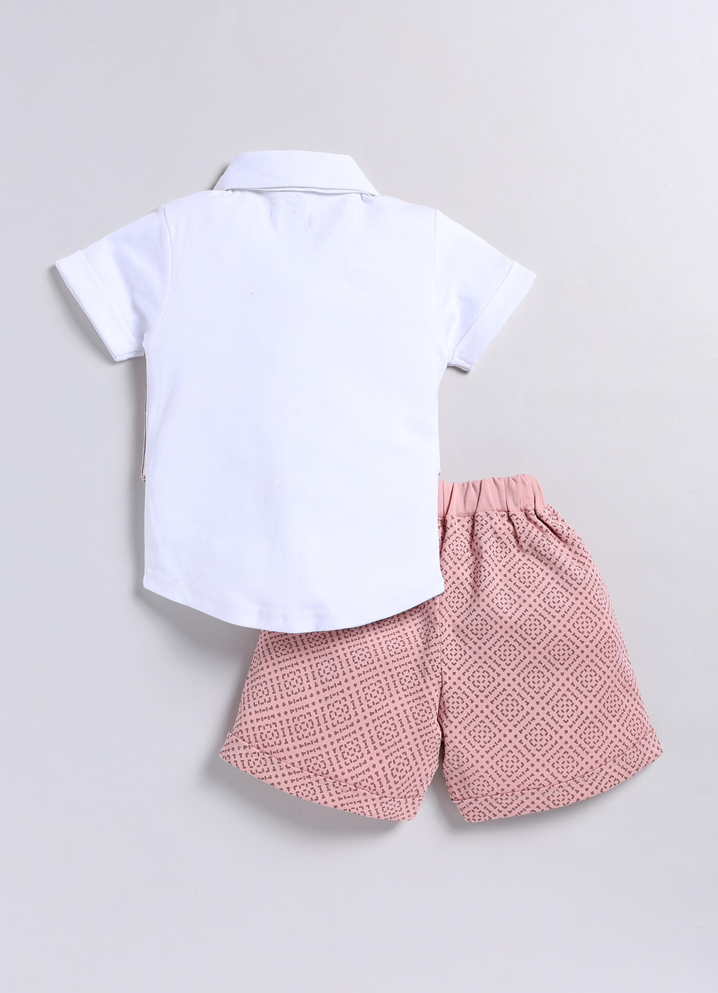 100% Cotton Shirt & Short Sets For Infants