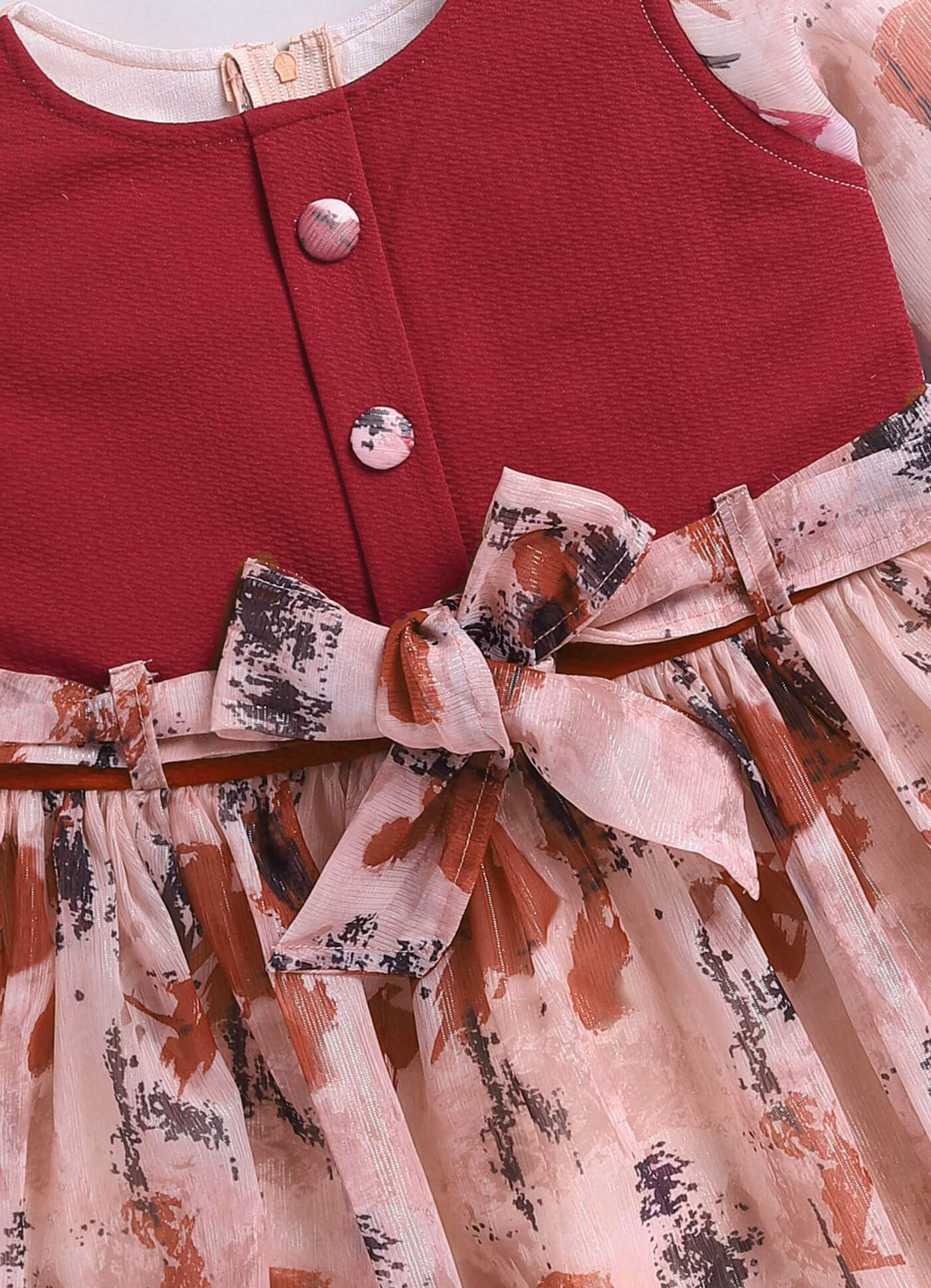 Toonyport Girls Printed Fit & Flare Dress