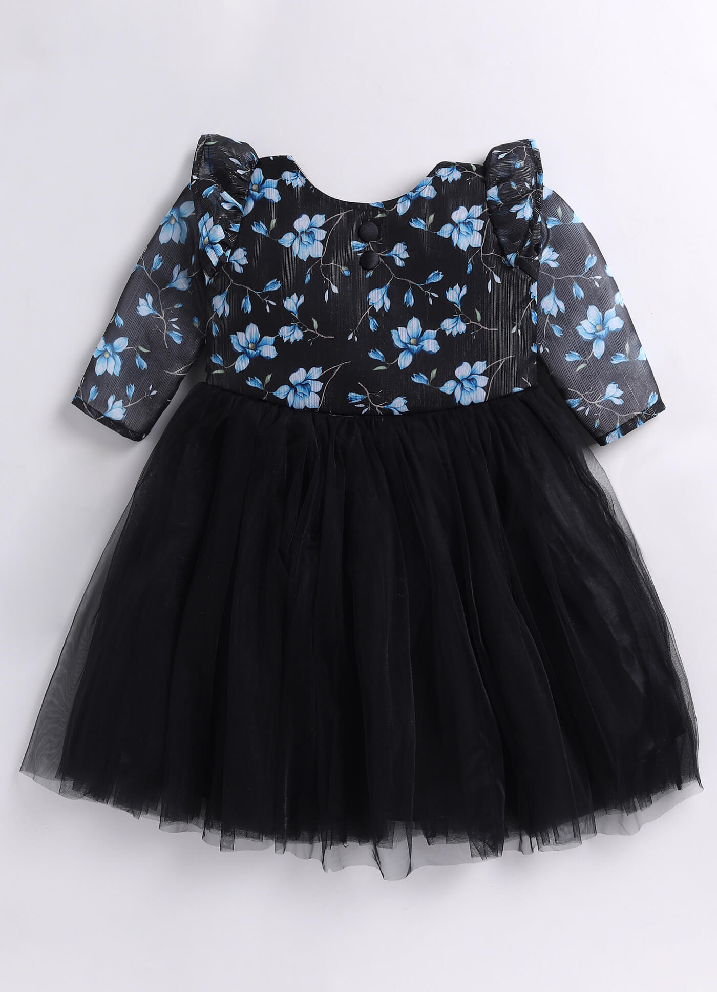 Toonyport Girls Printed Fit & Flare Dress