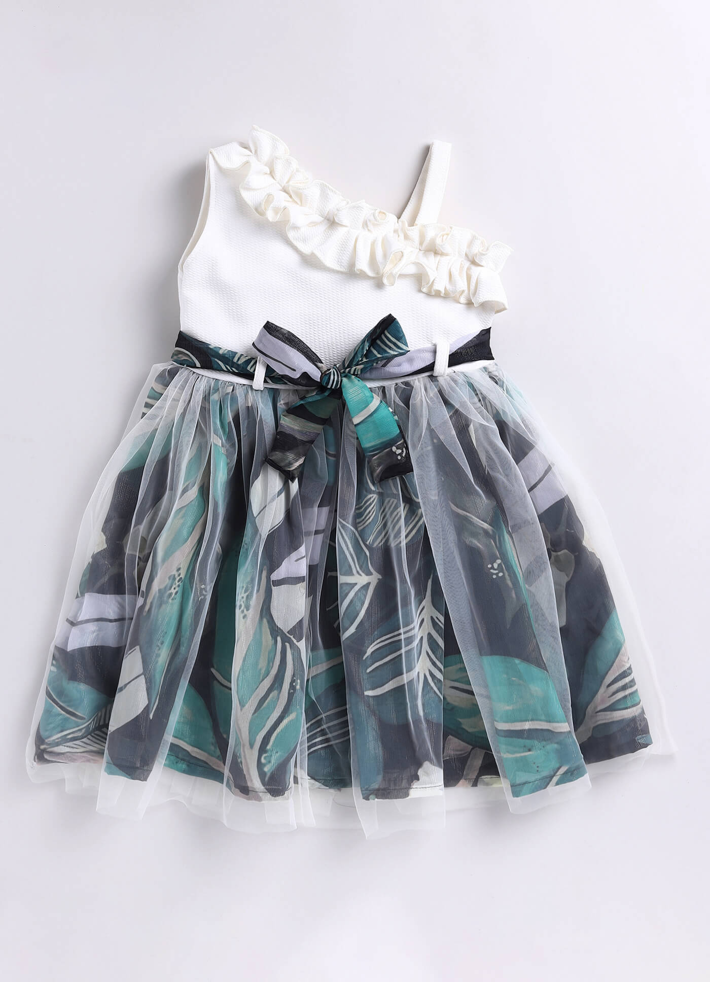 Toonyport Girls Embellished Fit & Flare Dress