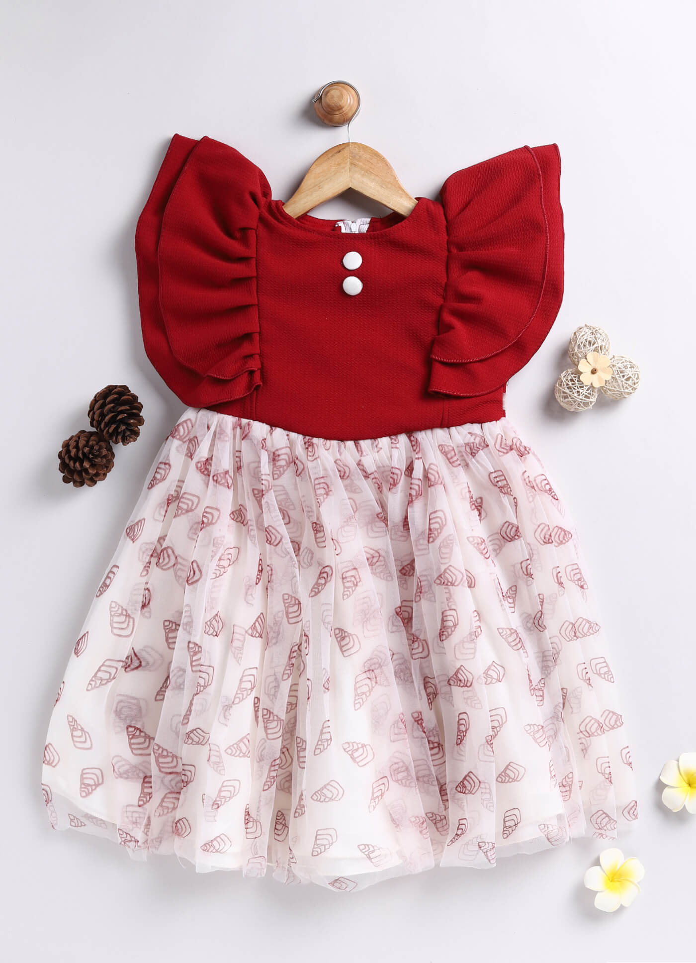 Toonyport Girls Embellished Fit & Flare Dress