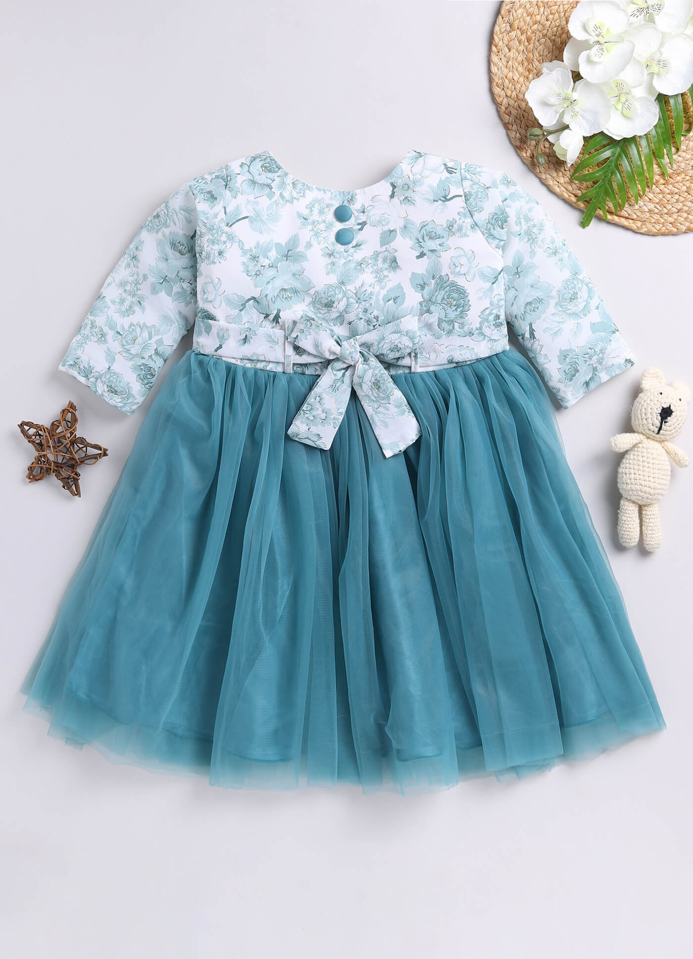 Toonyport Girls Embellished Fit & Flare Dress