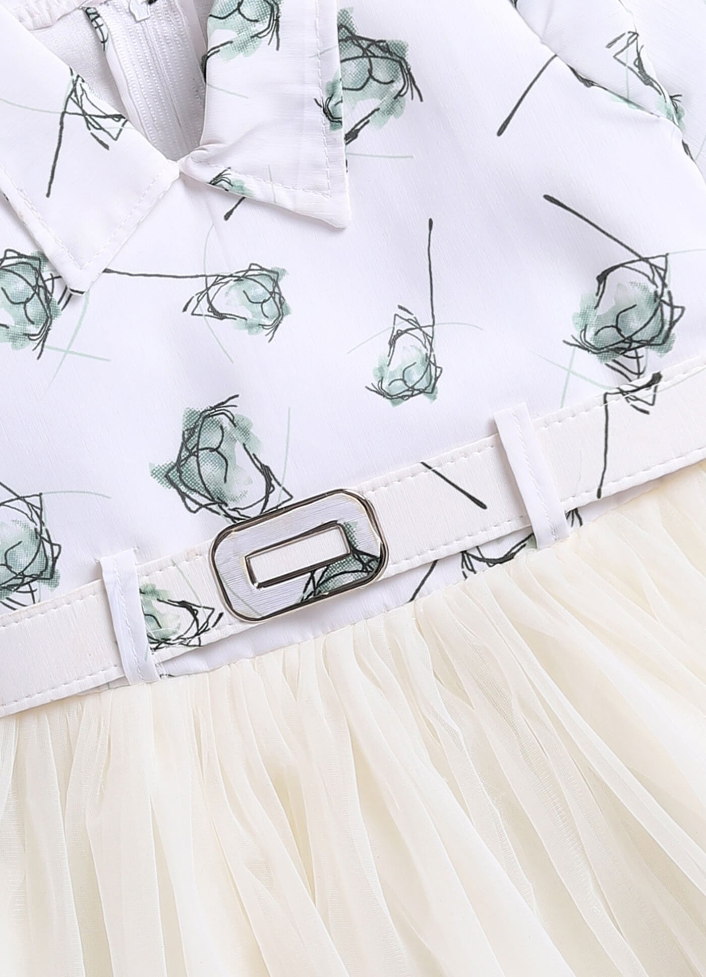 Toonyport Girls Printed Fit & Flare Dress