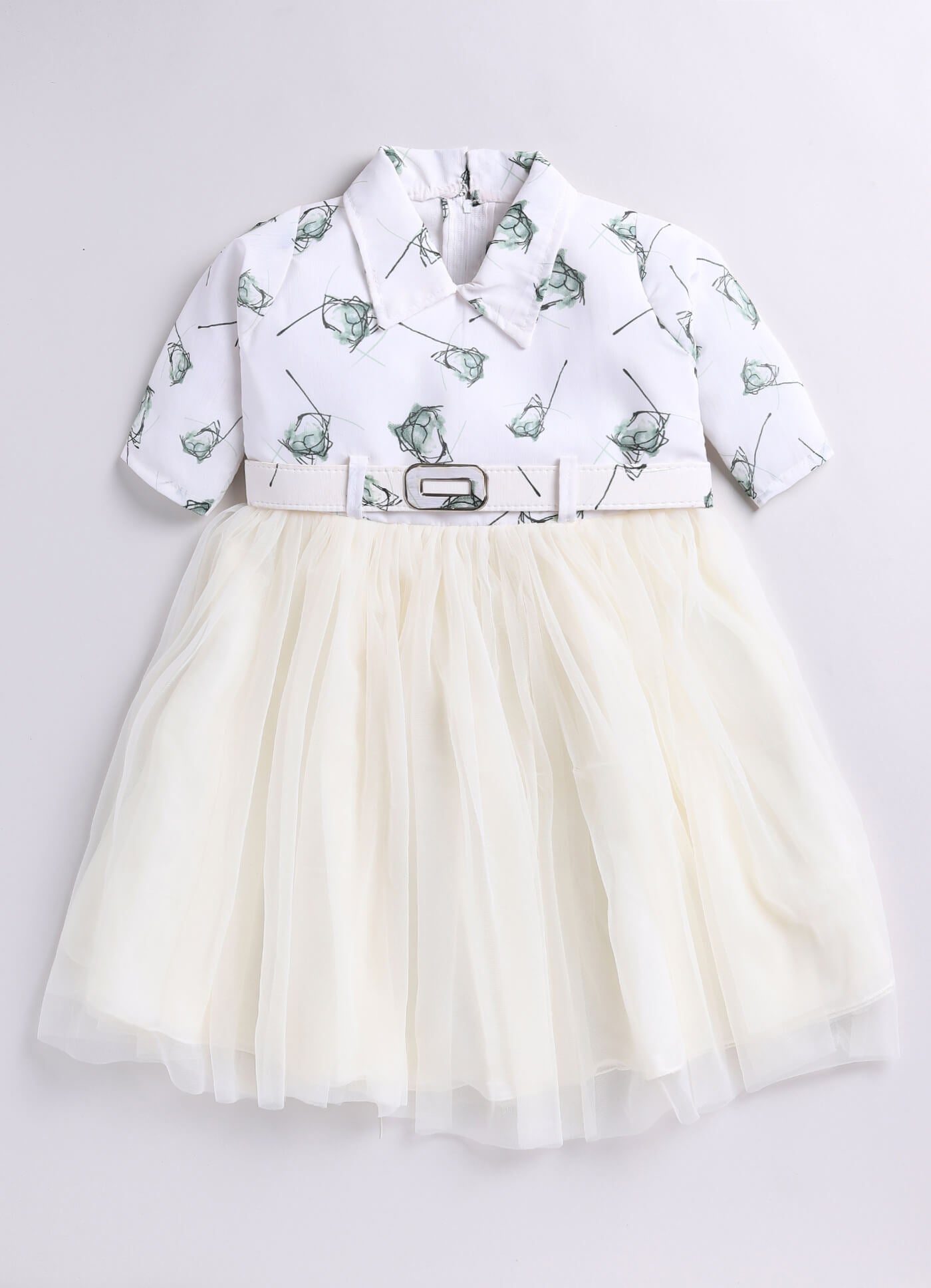 Toonyport Girls Embellished Fit & Flare Dress