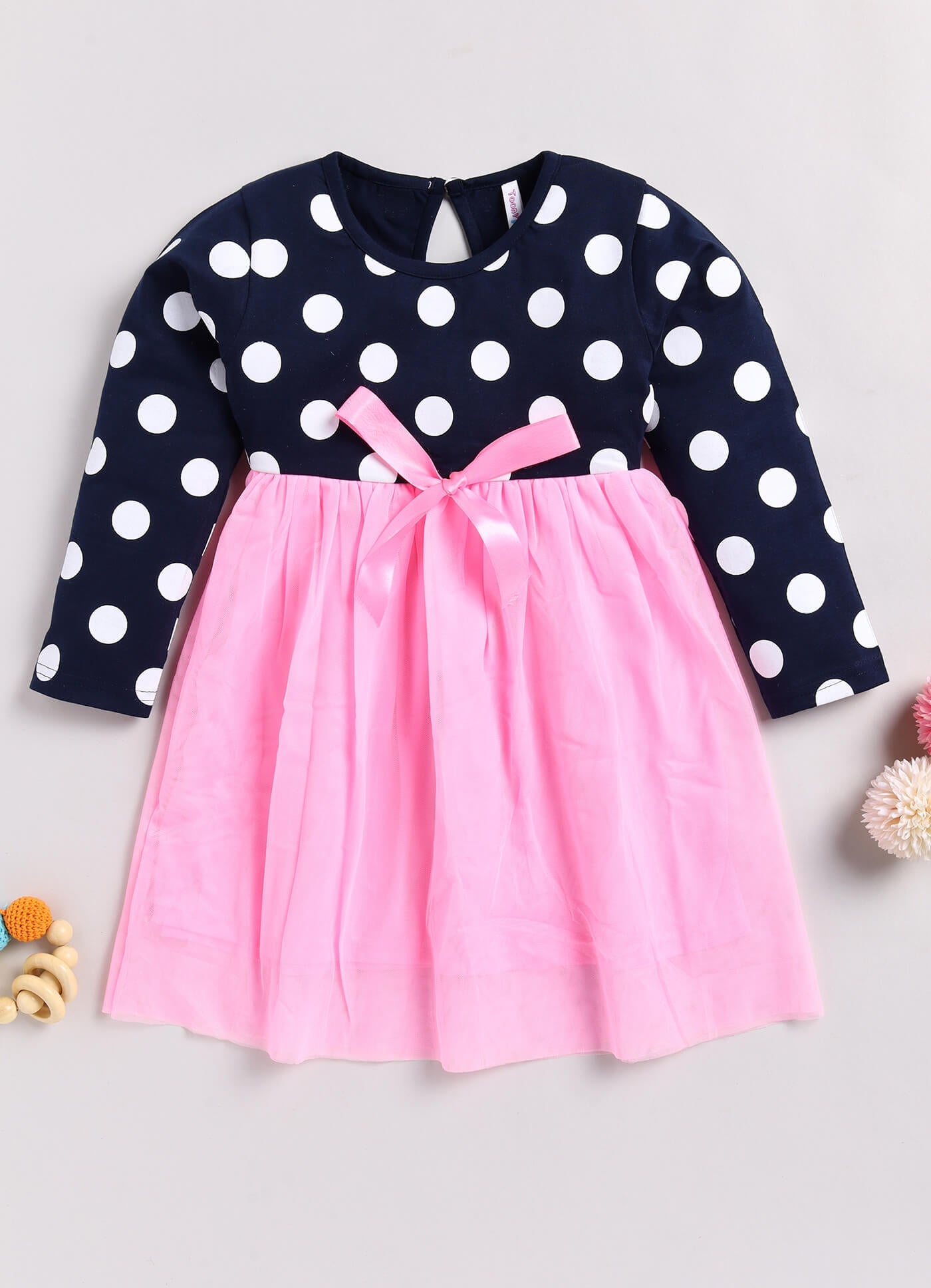 Toonyport Girls Printed Fit & Flare Dress