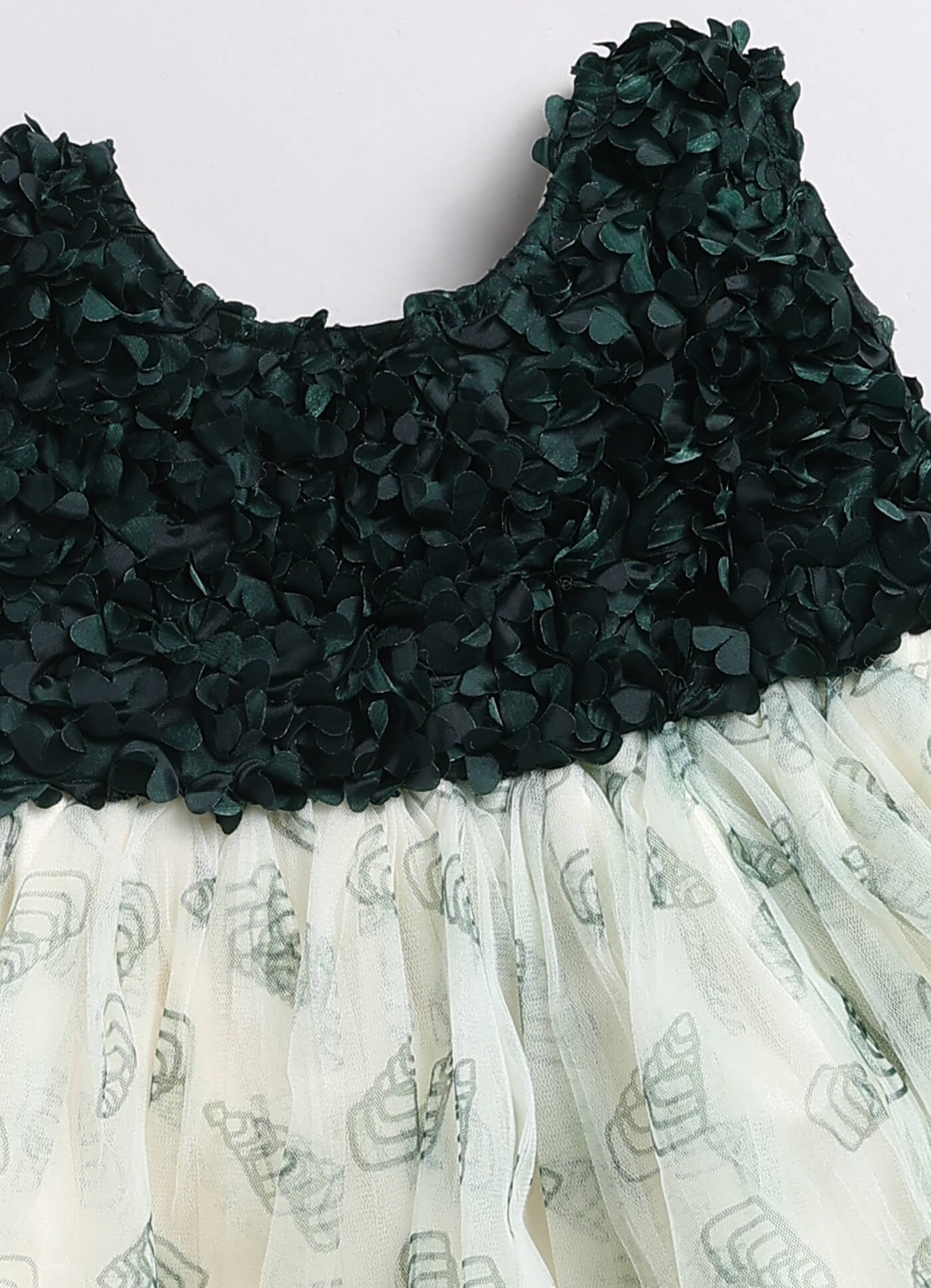 Toonyport Girls Embellished Fit & Flare Dress