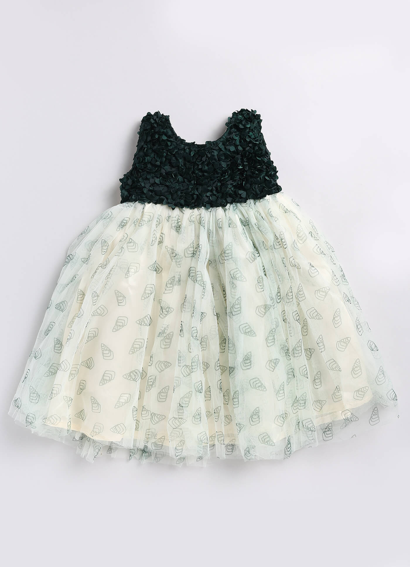 Toonyport Girls Embellished Fit & Flare Dress