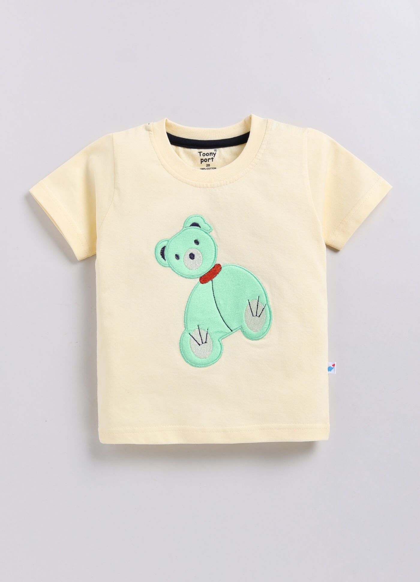 Toonyport Teddy Bear Patched Cotton Clothing Set