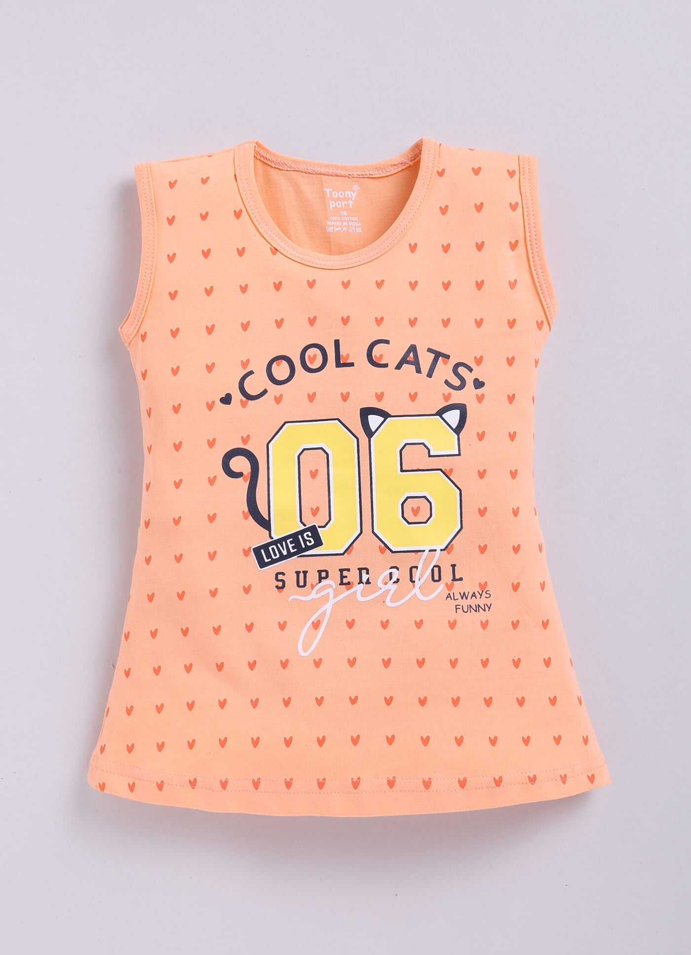 Toonyport Cotton Printed A-line Frocks For Girs