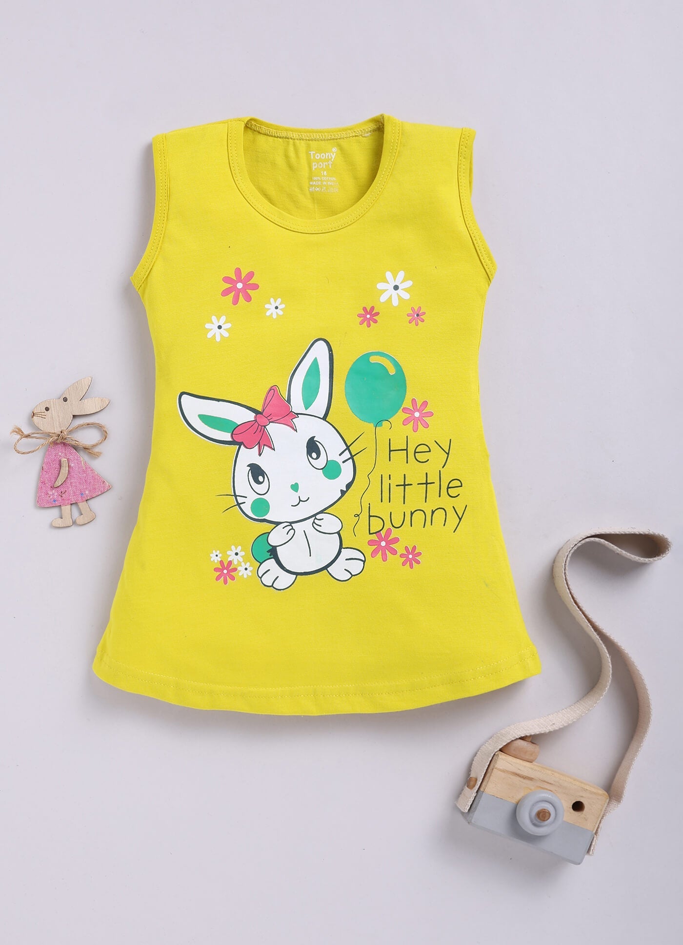 Toonyport Cotton Printed A-line Frocks For Girs