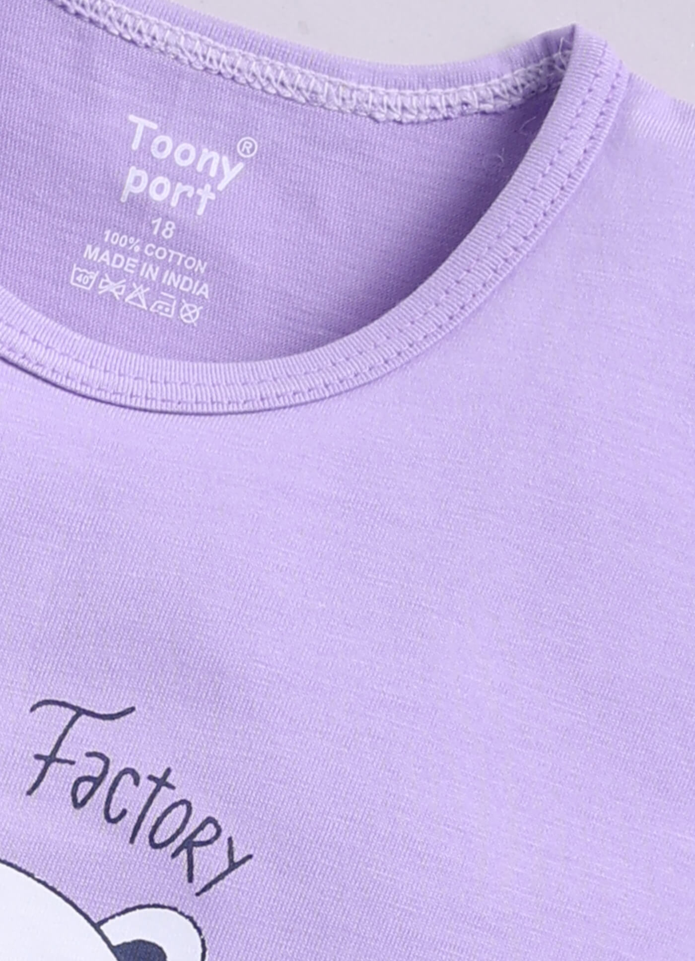 Toonyport Cotton Printed A-line Frocks For Girs