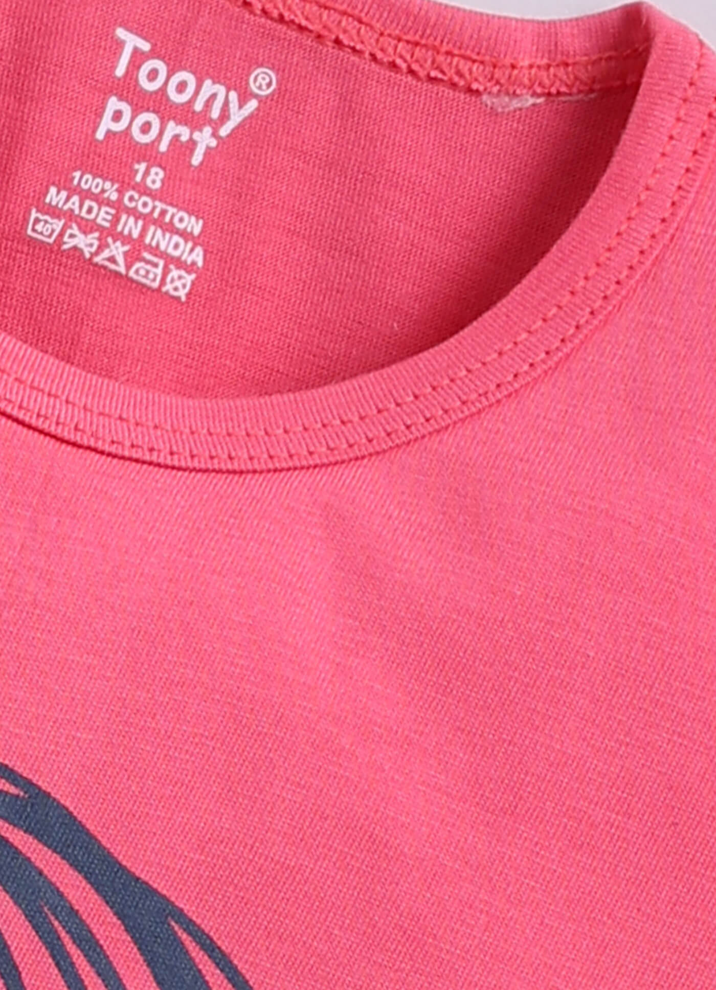 Toonyport Cotton Printed A-line Frocks For Girs