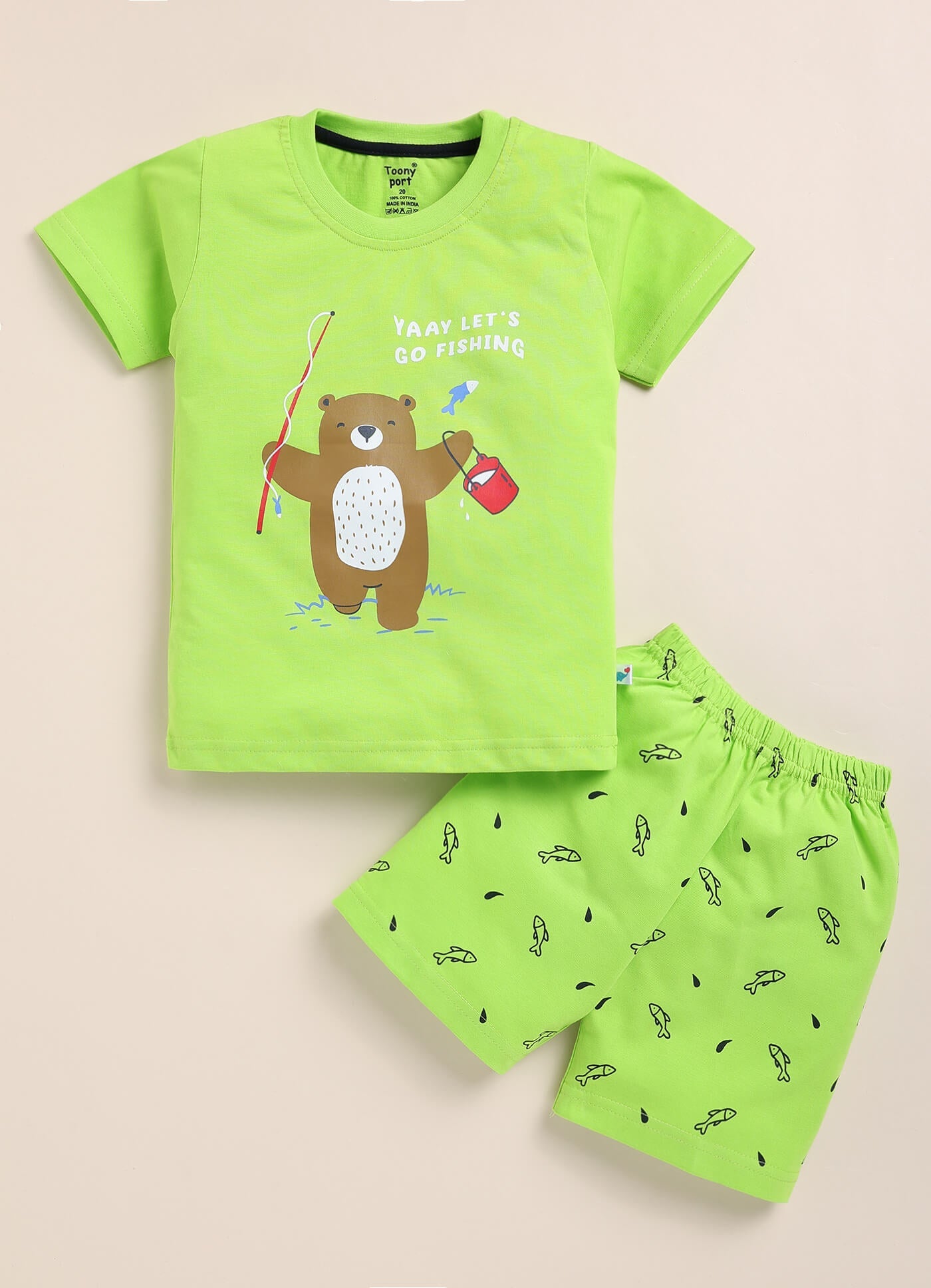 Toonyport Pack Of 2 Pure Cotton Clothing Sets