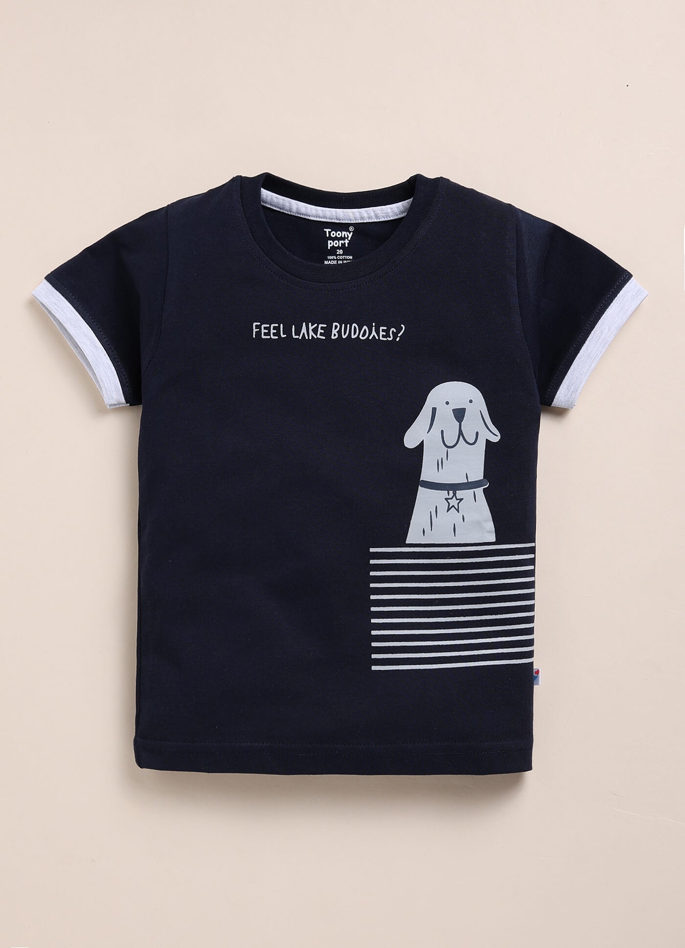 Toonyport Animal Printed Cotton T-shirt & Shorts Summer Set For Boys