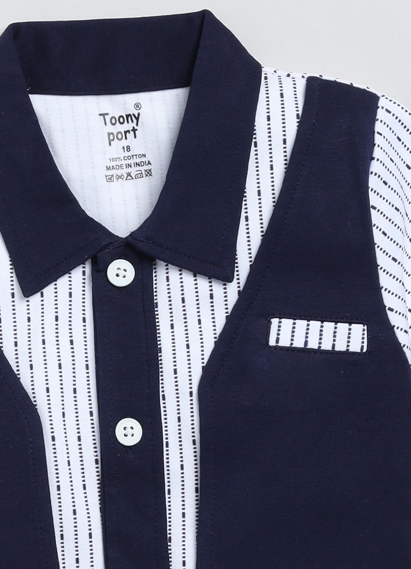 100% Cotton Shirt & Short Sets For Infants