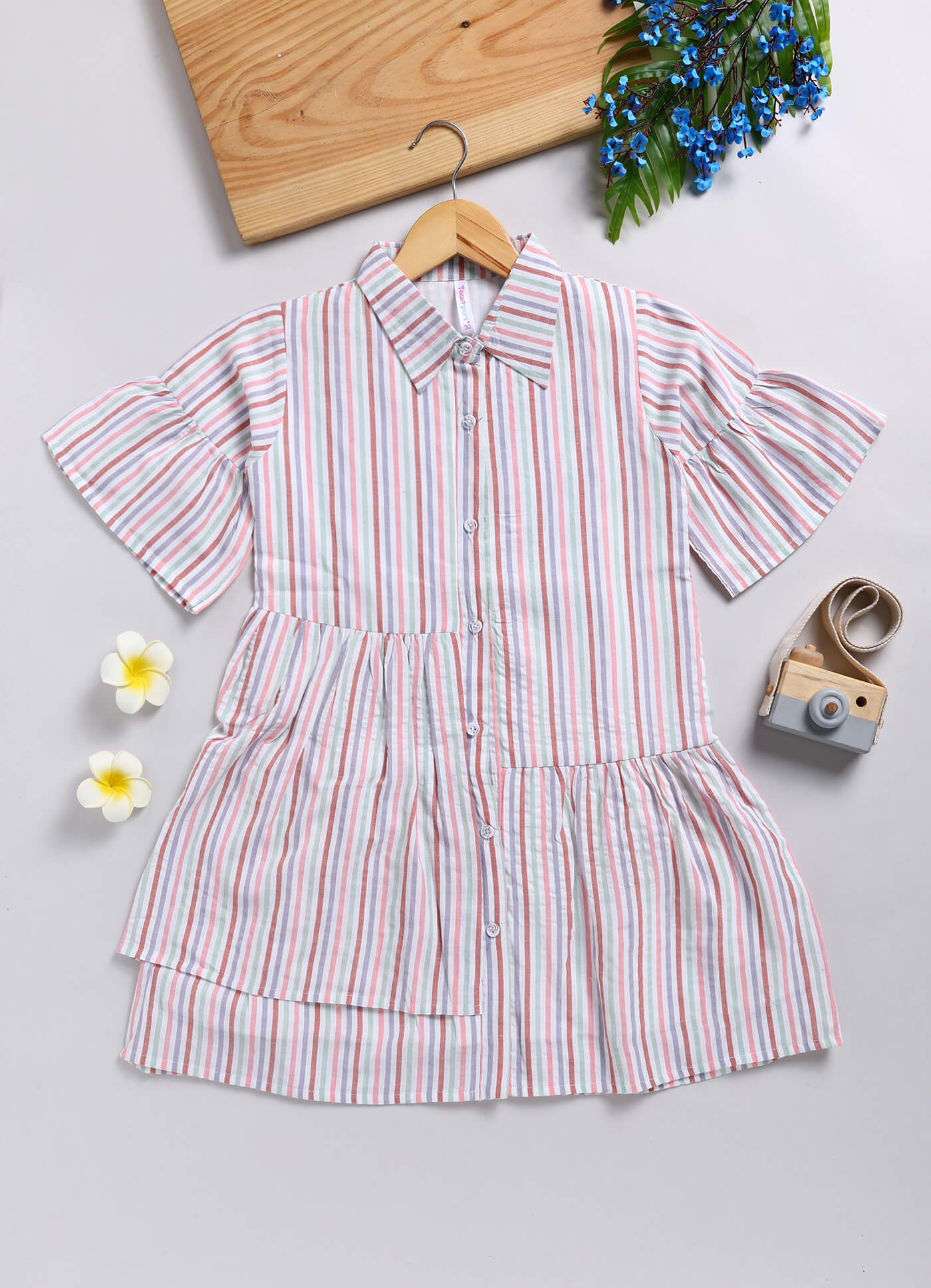 Toonyport Girls Printed Fit & Flare Dress