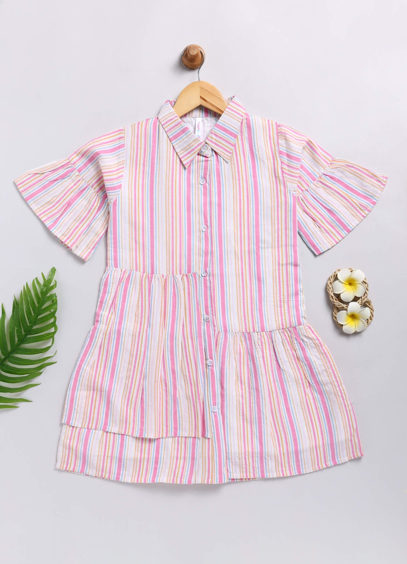 Toonyport Girls Printed Fit & Flare Dress