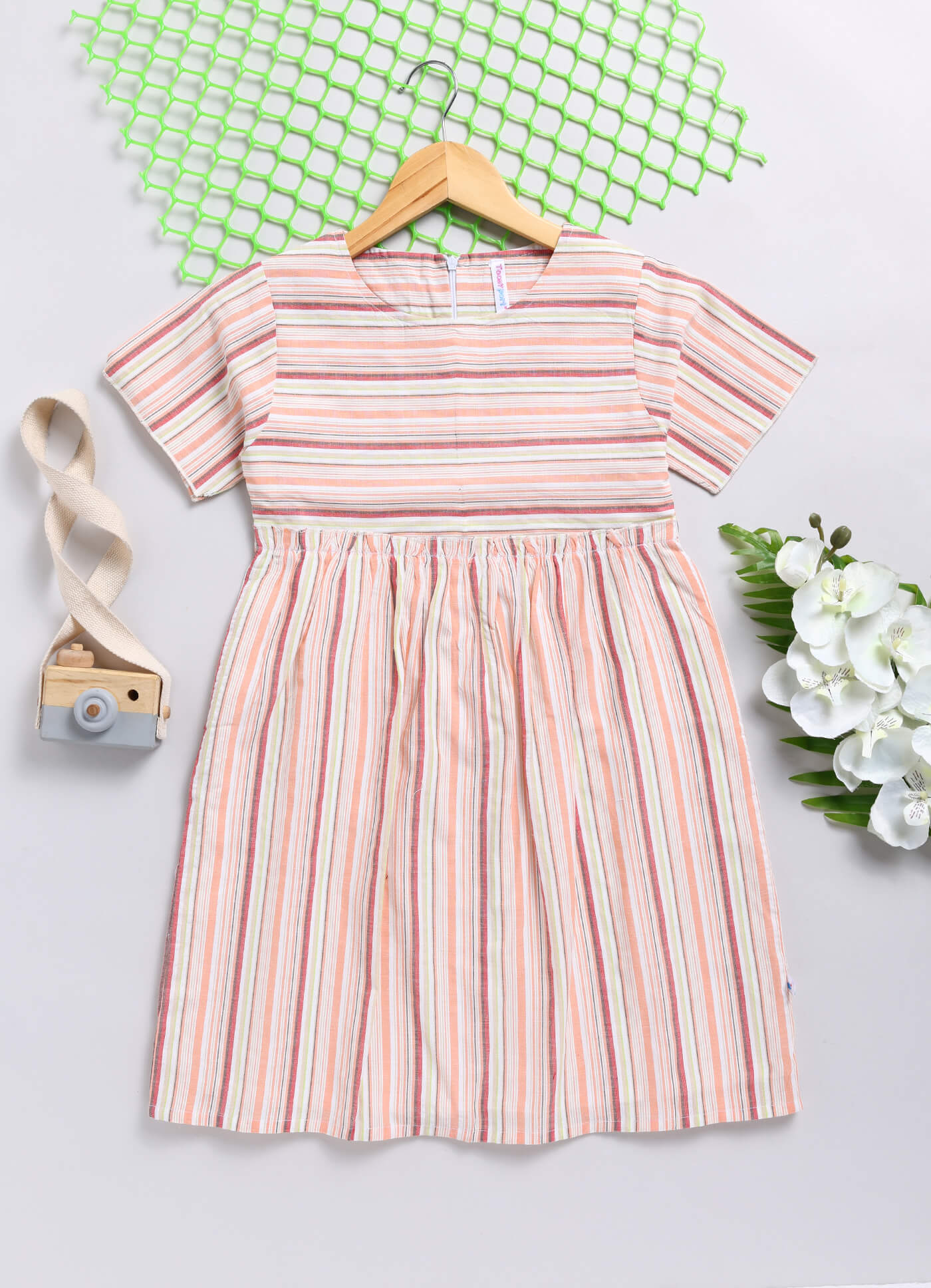 Toonyport Girls Printed Fit & Flare Dress